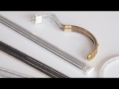 মাঝারি তরঙ্গ আবরণ সাদা হ্যালোজেন ইনফ্রারেড হিটিং রেডিয়েটর ডবল টিউব