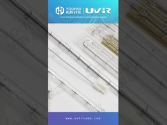 গোল্ড লেপযুক্ত টুইন টিউব হ্যালোজেন ইনফ্রারেড হিটিং ল্যাম্প