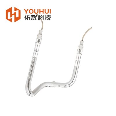 শিল্প গরম করার জন্য গোল্ড কোটিং ১৬৬০W ২৩০V শর্ট ওয়েভ আইআর ল্যাম্প কোয়ার্টজ ইনফ্রারেড হিটার