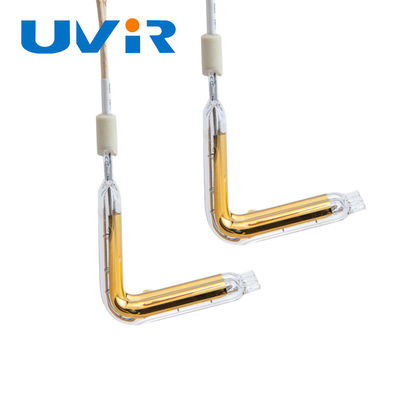 ভালো দাম সোনা-লেপিত এল-টাইপ হ্যালোজেন ইনফ্রারেড কোয়ার্টজ টিউব ১৮০০-২২০০°C অনলাইন