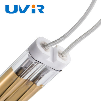 ভালো দাম মধ্যম তরঙ্গ ডাবল টিউব ইনফ্রারেড হিটিং ল্যাম্প 3000W 380V অনলাইন