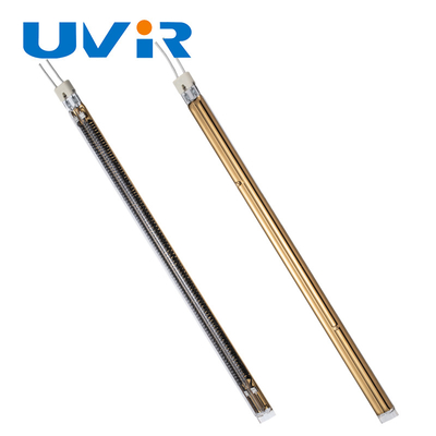 ভালো দাম 15x33 TL1145 টুইন টিউব কোয়ার্টজ হিটার ল্যাম্প , গোল্ড লেপ ইআর হিটিং ল্যাম্প অনলাইন