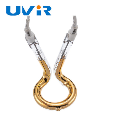 ভালো দাম 650W 240V গোল্ড রিং ইনফ্রারেড ল্যাম্প 52mm ওডি শর্ট ওয়েভ হিটিং অনলাইন