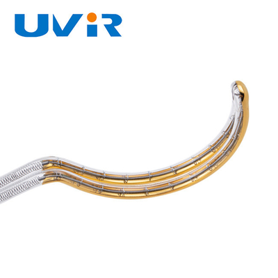 ভালো দাম ২৪০V ৬০০W সোনার প্রলেপযুক্ত কোয়ার্টজ ইনফ্রারেড হিটিং ল্যাম্প অনলাইন