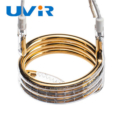 ভালো দাম ৩৮০V ২৭০০W সোনালী প্রলেপযুক্ত গোলাকার ইনফ্রারেড তাপ বাতি অনলাইন