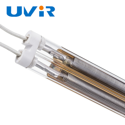 OEM 6000W মিডিয়াম ওয়েভ ইনফ্রারেড ল্যাম্প, সেমি গোল্ড প্লেটেড ইনফ্রারেড হিটিং টিউব