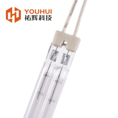 টুইন টিউব হ্যালোজেন ইনফ্রারেড হিটিং ল্যাম্প 200-4000W 55-575V