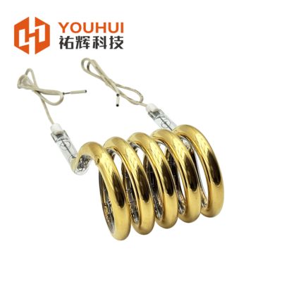 ভালো দাম 24-575V Voltage 39-600mm Outside Diameter 1100-2600℃ Filament Temperature Ring Infrared Lamp Circular Infrared Heater Tube অনলাইন