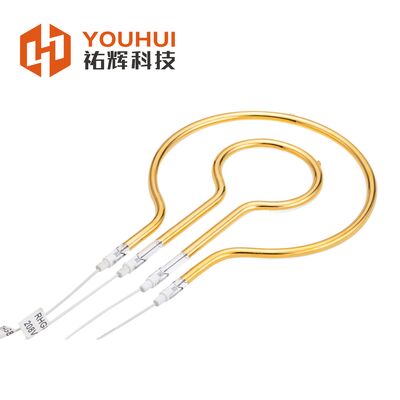 ভালো দাম অটোমোটিভ অ্যাপ্লিকেশনের জন্য গোল্ড রিফ্লেক্টর সহ 240 ভি মিডিয়ামওয়েভ লংওয়েভ রিং ইনফ্রারেড ল্যাম্প অনলাইন