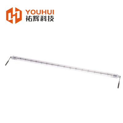 OEM কাস্টম 5000h লাইফটাইম 1s প্রতিক্রিয়া সময় 1100-2600°C ফিলামেন্ট তাপমাত্রা কোয়ার্টজ ইনফ্রারেড হ্যালোজেন হিটার ল্যাম্প