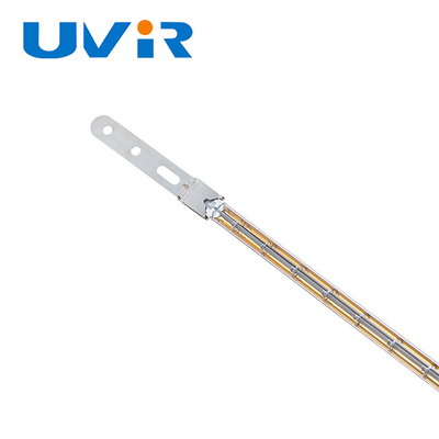 3000W 400V সোনালী প্রলেপযুক্ত ইনফ্রারেড কোয়ার্টজ হিটার ল্যাম্প X বেস সহ