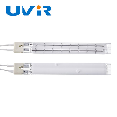 1500W টুইন টিউব ইনফ্রারেড ল্যাম্প নাইক্রোম 230V হোয়াইট লেপ