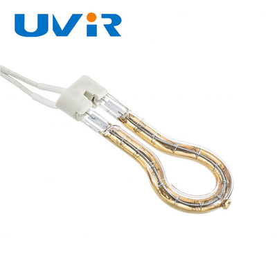 সোনার প্রতিফলক রিং ইনফ্রারেড ল্যাম্প, 115V 200W শর্ট ওয়েভ হিট ল্যাম্প