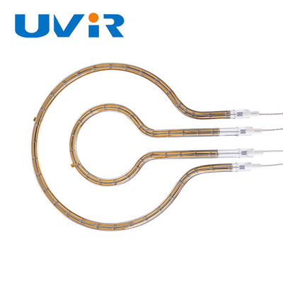 2200W সোনার প্রতিফলিত রিং ইনফ্রারেড ল্যাম্প 230V 8mm টিউব