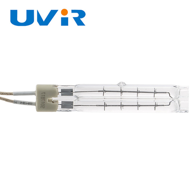 450W 115V টুইন টিউব ইনফ্রারেড ল্যাম্প, ক্লিয়ার কোয়ার্টজ ইনফ্রারেড হিট ল্যাম্প