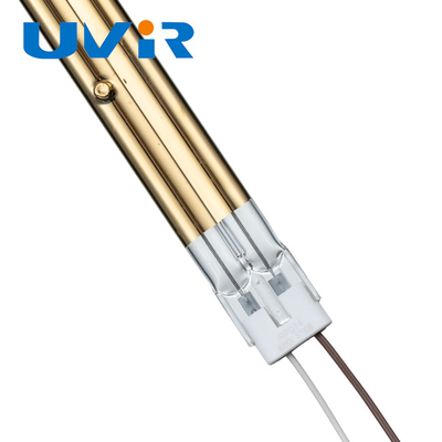 মুদ্রণের জন্য 15x33mm IRP ইনফ্রারেড ল্যাম্প, গোল্ড লেপ কোয়ার্টজ ইনফ্রারেড ইমিটার